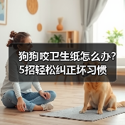 狗狗咬卫生纸怎么办？5招轻松纠正坏习惯（图1）