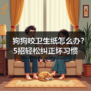 狗狗咬卫生纸怎么办？5招轻松纠正坏习惯（图2）