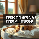 狗狗咬卫生纸怎么办？5招轻松纠正坏习惯（图4）