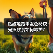 钻纹龟背甲发色秘诀：光照饮食如何养护？（图3）