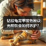钻纹龟背甲发色秘诀：光照饮食如何养护？（图4）