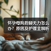 怀孕母狗后脚无力怎么办？原因及护理全解析（图4）