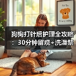 狗狗打针后护理全攻略：30分钟留观+洗澡禁忌（图3）