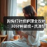 狗狗打针后护理全攻略：30分钟留观+洗澡禁忌（图4）