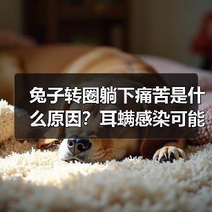 兔子转圈躺下痛苦是什么原因？耳螨感染可能是主因！