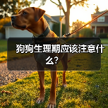 狗狗生理期应该注意什么？