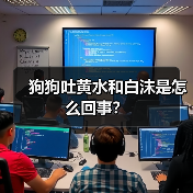 狗狗吐黄水和白沫是怎么回事？（图1）