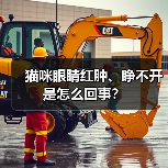 猫咪眼睛红肿、睁不开是怎么回事？（图1）