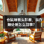 仓鼠埋着头趴着，躲在暗处是怎么回事？（图1）
