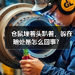 仓鼠埋着头趴着，躲在暗处是怎么回事？