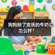 狗狗舔了变质的牛奶会怎么样？