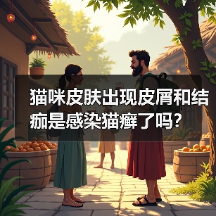 猫咪皮肤出现皮屑和结痂是感染猫癣了吗？（图1）