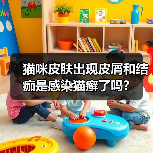 猫咪皮肤出现皮屑和结痂是感染猫癣了吗？（图3）