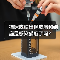 猫咪皮肤出现皮屑和结痂是感染猫癣了吗？