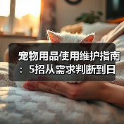 宠物用品使用维护指南:5招从需求判断到日常保养(图2) 宠物用品使用维护指南:5招从需求判断到日常保养(图2)