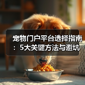 宠物门户平台选择指南:5大关键方法与避坑注意事项(图2) 宠物门户平台选择指南:5大关键方法与避坑注意事项(图2)