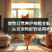 宠物日常养护难题全解:从需求判断到使用维护的实用经验(图1) 宠物日常养护难题全解:从需求判断到使用维护的实用经验(图1)