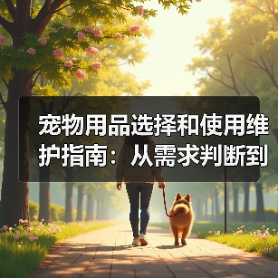 宠物用品选择和使用维护指南:从需求判断到保养全攻略(图3) 宠物用品选择和使用维护指南:从需求判断到保养全攻略(图3)